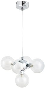 Rabalux Briella lampă suspendată 5x28 W alb-crom 2623