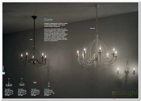 Aplica de perete clasica modelat si pictat manual disponibil in finisaj alb antichizat CORTE AP2 028460