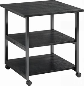 HOMCOM Suport Imprimantă cu Raft de Depozitare, 50x50x52.5 cm, Alb | Aosom Romania