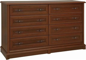 Comoda mare dormitor Kent EKOM8S, castan, PAL, 154x45x91 cm