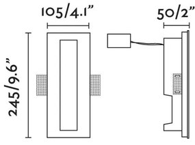 Spot LED incastrabil iluminat ambiental PLAS RCT 2700K
