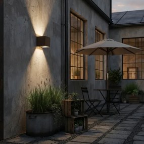 Aplică LED de exterior Ideal Lux ATOM LED/12W/230V IP54 maro