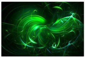 Tablou - abstracție verde (90x60 cm)