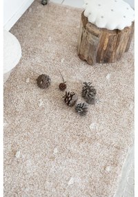 Covor bej lavabil/țesut manual din bumbac 140x200 cm Woods Symphony Linen – Lorena Canals