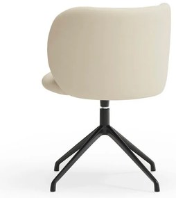 Scaun de sufragerie bej tapițat Mogi – Teulat