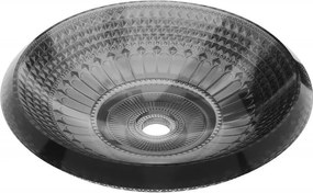 Mexen Heba chiuvetă de sticlă suspendată 45 x 45 cm, neagră - 24064570