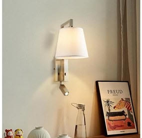 Lampă LED de perete Brilagi RAYA 1xE14/40W/230V + LED/3W alb/crom mat