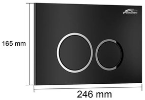 Set rezervor WC montat pe perete Roya Ride 082B