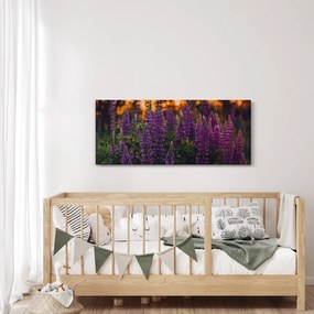 Tablou - Flori de lupin (120x50 cm)