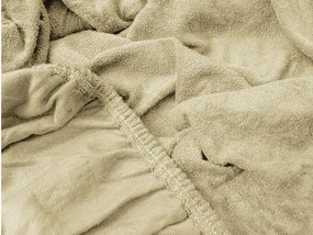Cearsaf Frotir cu elastic EXCLUSIVE 140x200 cm crem