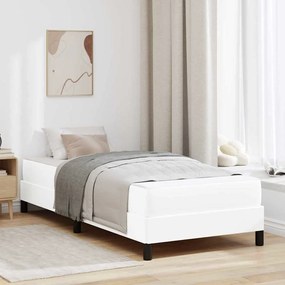 vidaXL Pat Altele Alb pur 90 x 200 cm Piele artificială
