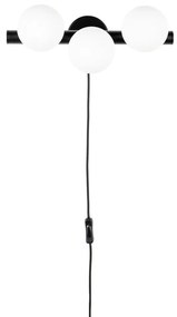 Aplică de perete neagră-albă Monica – White Label