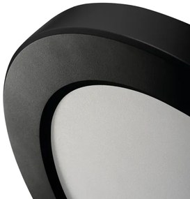 Corp de iluminat LED cu senzor 2 în 1 Kanlux 24605 ERGA LED/17W/230V 3000/4000/6500K negru