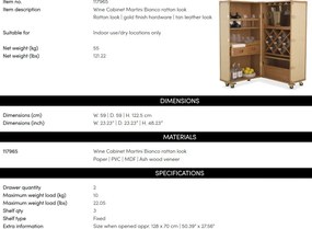 Dulap/ Bar design LUX Martini Bianco