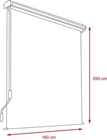 Marchiză verticală Avenberg TACOMA lățime 160 cm - Gri