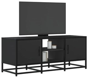 vidaXL Dulap TV, negru, 100x35x41 cm, lemn prelucrat și metal