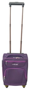 Troler cabina avion, zboruri low-cost, 40x30x20 cm, 4 roti, mov, TRC106