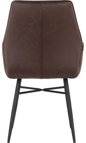 Set de scaune de sufragerie maro 2 buc. tapițat Anzo – Støraa