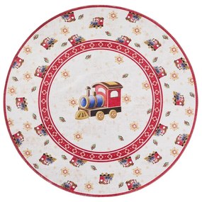 Covor roșu rotund ø 160 cm cu model de Crăciun Toy's Delight Train – Villeroy&amp;Boch