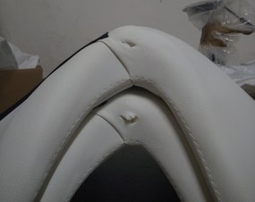 OFERTA Scaun de birou alb AVOLA din piele ecologica calitate II