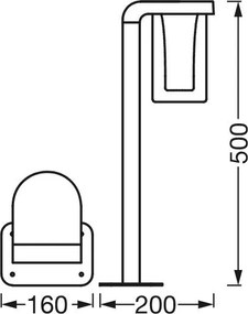 Lampă LED RGBW de exterior dimabilă CASCADE LED/10W/230V IP44 Wi-Fi Ledvance