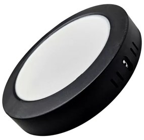 Plafoineră LED ROUND LED/18W/230V 4000K d. 21,7 cm negru