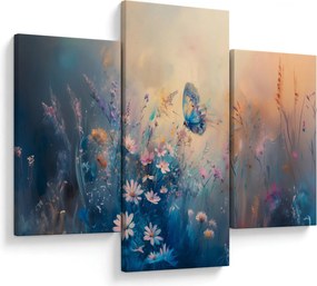 Tablou - Pajiște cu Fluture (90x60 cm)
