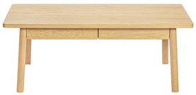 Măsuță de cafea în culoare naturală cu aspect de lemn de stejar 60x120 cm Nice – Woodman