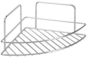 Raft pentru baie argintiu lucios din oțel Luxy – Metaltex