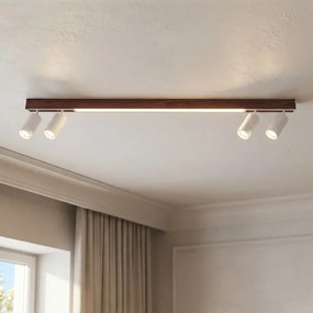 Brilagi - Spot LED SELE 4xGU10/30W/230V + LED/25W alb/decor stejar