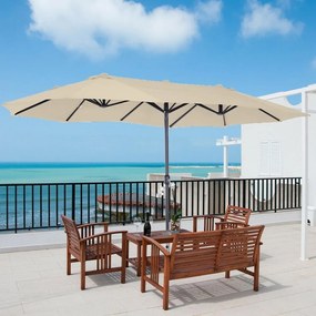 Umbrelă dublă AVENBERG FUGAS - Bej