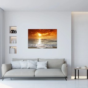 Tablou cu apus de soare din Corsica (90x60 cm)
