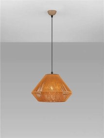 Lustra, Pendul din ratan sintetic pentru exterior Aell chihlimbar