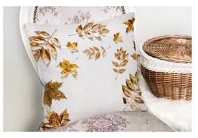 Față de pernă Minimalist Cushion Covers Golden Leaves, 42 x 42 cm