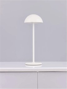 Lampa LED portabila iluminat exterior decorativ ROSE alba