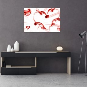 Tablou cu inima din fum (90x60 cm)