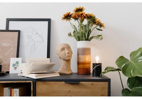 Statuetă decorativă PT LIVING Face Art, înălțime 28,4 cm, maro nisipiu