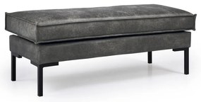 Taburet gri din imitație de piele Rate - Scandic