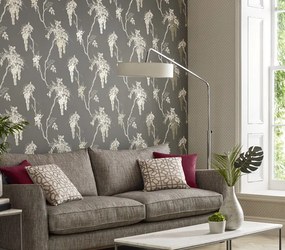 Tapet Leonora, Grey Luxury Floral, 1838 Wallcoverings, 5.3mp / rola