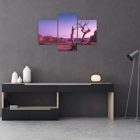 Tablou u copaci lângă pietrile roșii (90x60 cm)