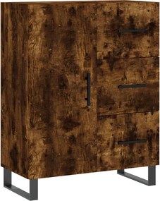 vidaXL Servantă, stejar fumuriu, 69,5x34x90 cm, lemn compozit