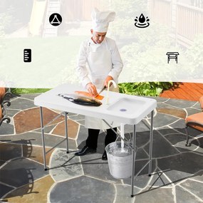Masă portabilă cu chiuvetă