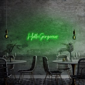 Aplica de Perete Neon Hello Gorgeous, 75 x 18 cm