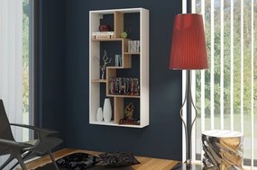 Sistem de rafturi Denny B alb + stejar sonoma deschis. 780179