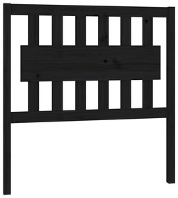 818554 vidaXL Tăblie de pat, negru, 95,5x4x100 cm, lemn masiv de pin