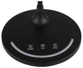Lampă LED tactilă dimabilă de masă Globo 58483 KENNY LED/12W/230V negru
