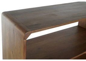 Etajeră din lemn de acacia și rattan, H181 cm, „Savanah”