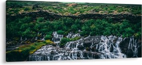 Tablou cu cascade în natură (120x50 cm)