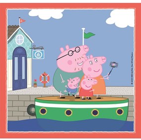 Purcelușa Peppa Relaxing 3x48 buc. Puzzle Clementoni