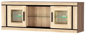 Vitrină Douglas 08 (cu iluminat LED) (Stejar sonoma). 1055560